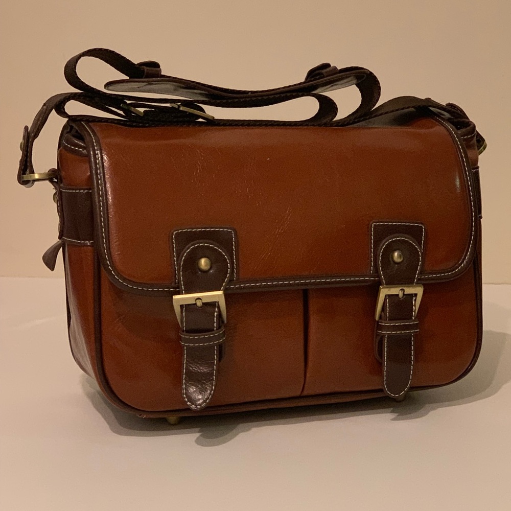 Leather brown bag